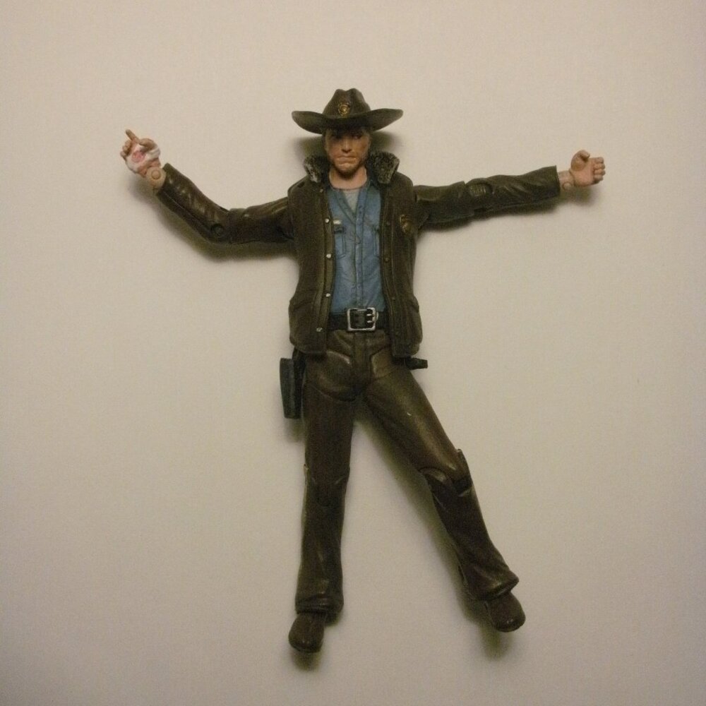 Collectible Walking Dead Rick Grimes 5" Poseable Action Figure Toy